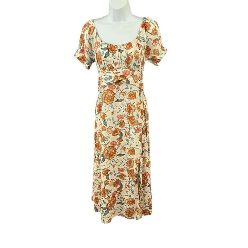 Fortunate One Caramel Kisses Midi Dress Size S - Picture 11 of 16